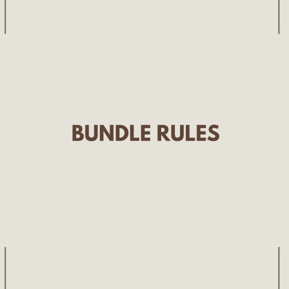!No more than 4 items per bundle!